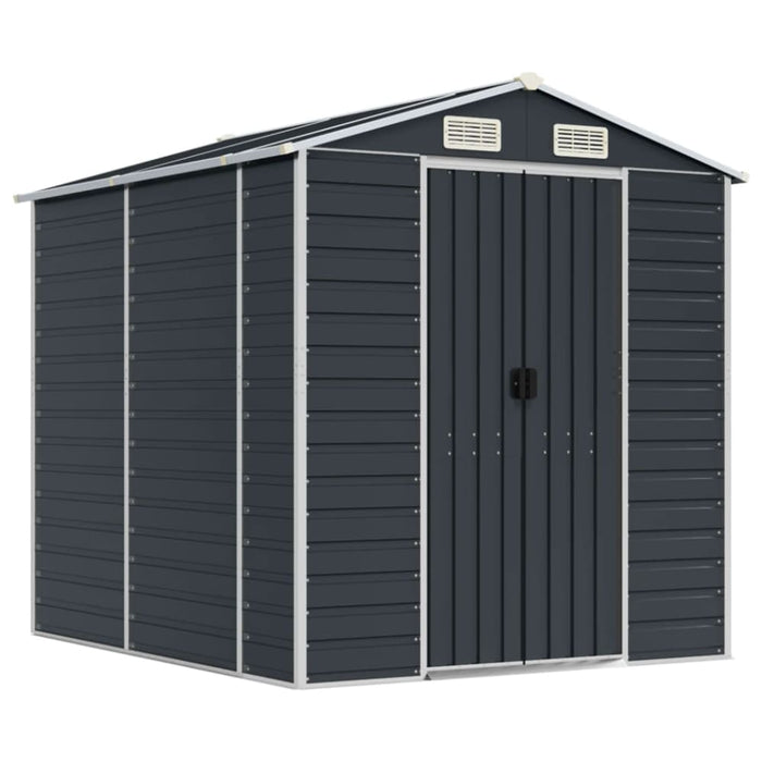 Garden Shed Anthracite 191x215x198 Cm Galvanised Steel