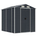 Garden Shed Anthracite 191x215x198 Cm Galvanised Steel