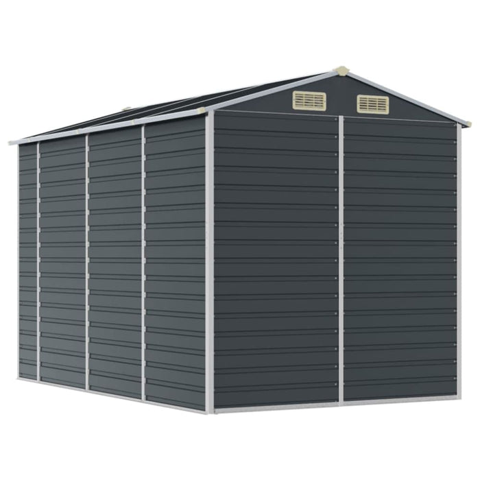 Garden Shed Anthracite 191x300x198 Cm Galvanised Steel