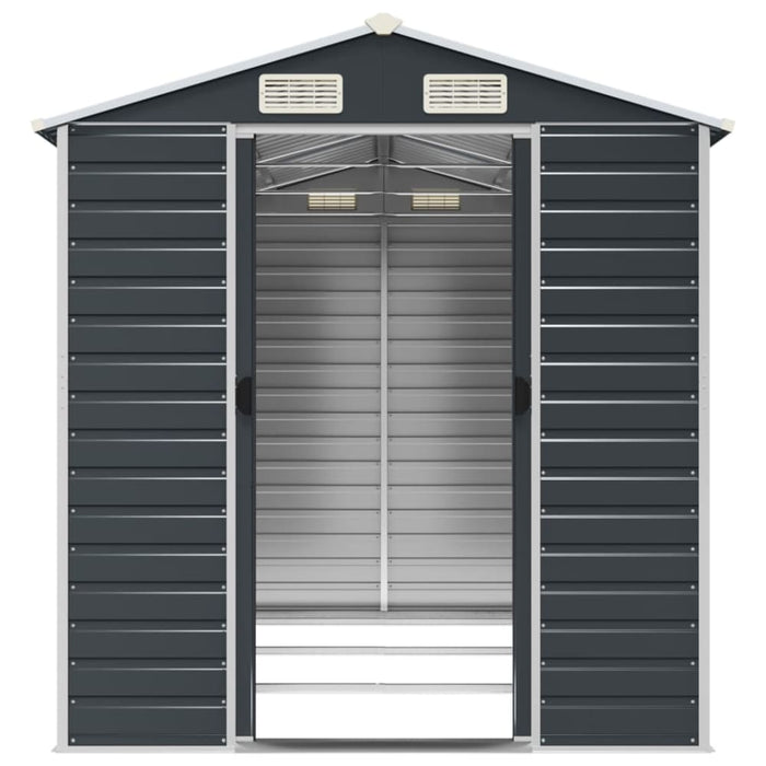 Garden Shed Anthracite 191x300x198 Cm Galvanised Steel
