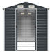 Garden Shed Anthracite 191x300x198 Cm Galvanised Steel