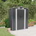 Garden Shed Anthracite 192x108x223 Cm Galvanised Steel
