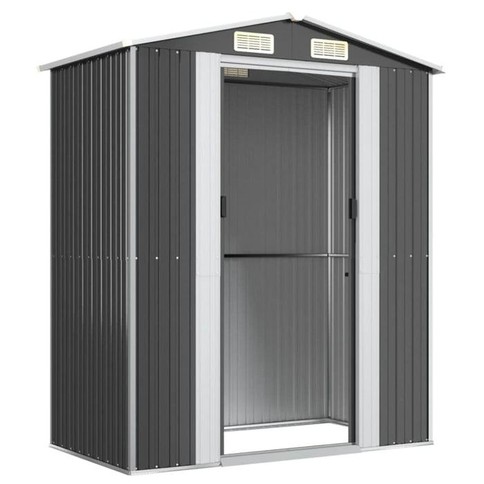Garden Shed Anthracite 192x108x223 Cm Galvanised Steel