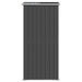 Garden Shed Anthracite 192x108x223 Cm Galvanised Steel