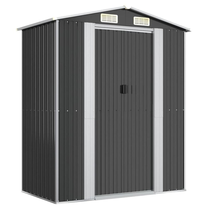 Garden Shed Anthracite 192x108x223 Cm Galvanised Steel