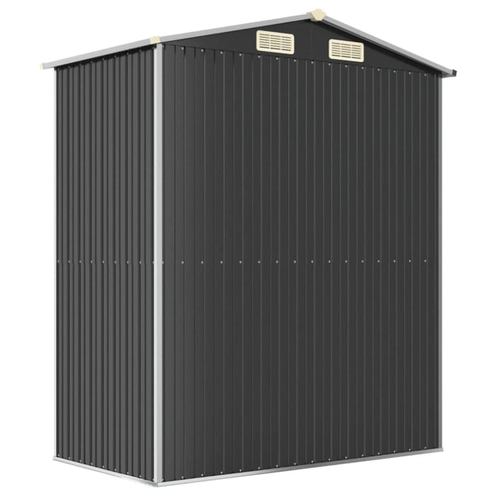 Garden Shed Anthracite 192x108x223 Cm Galvanised Steel