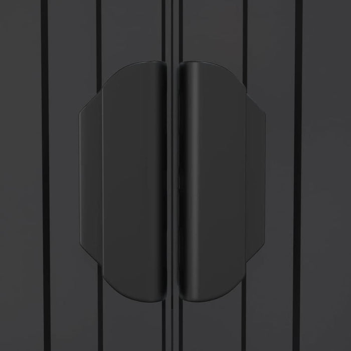 Garden Shed Anthracite 192x108x223 Cm Galvanised Steel