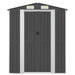Garden Shed Anthracite 192x108x223 Cm Galvanised Steel