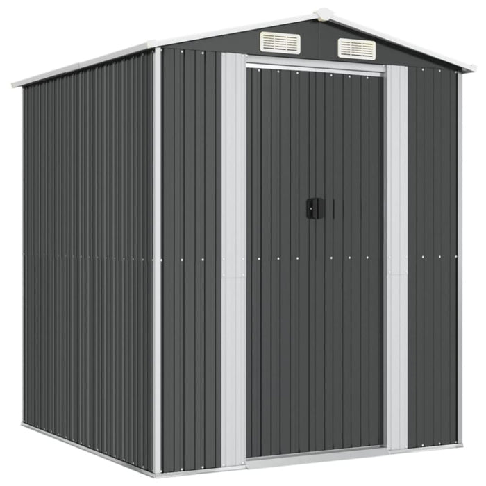 Garden Shed Anthracite 192x191x223 Cm Galvanised Steel