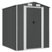 Garden Shed Anthracite 192x191x223 Cm Galvanised Steel