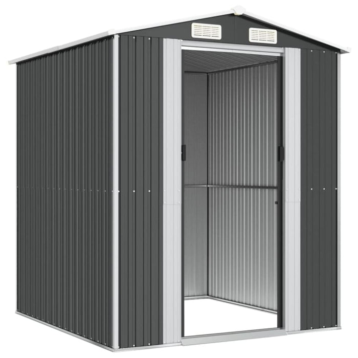 Garden Shed Anthracite 192x191x223 Cm Galvanised Steel