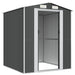 Garden Shed Anthracite 192x191x223 Cm Galvanised Steel