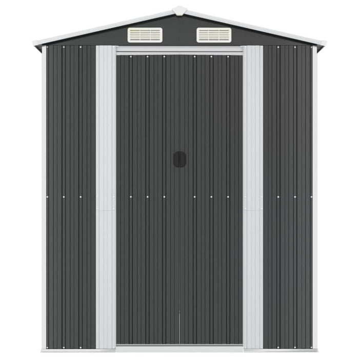 Garden Shed Anthracite 192x191x223 Cm Galvanised Steel