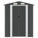 Garden Shed Anthracite 192x274x223 Cm Galvanised Steel