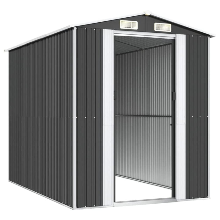 Garden Shed Anthracite 192x274x223 Cm Galvanised Steel