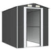 Garden Shed Anthracite 192x274x223 Cm Galvanised Steel