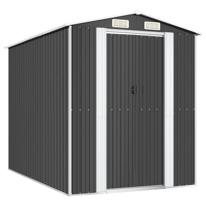 Garden Shed Anthracite 192x274x223 Cm Galvanised Steel