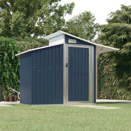 Garden Shed Anthracite 270x130x208.5 Cm Galvanised Steel