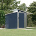 Garden Shed Anthracite 270x130x208.5 Cm Galvanised Steel