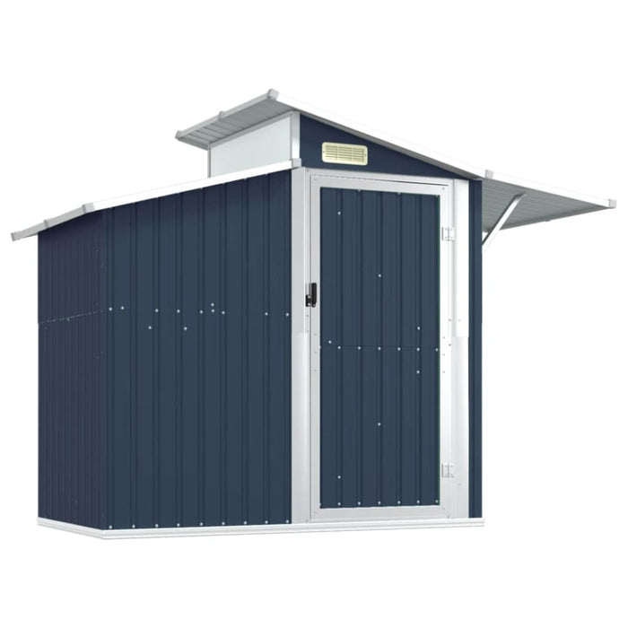 Garden Shed Anthracite 270x130x208.5 Cm Galvanised Steel