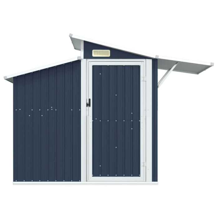 Garden Shed Anthracite 270x130x208.5 Cm Galvanised Steel
