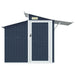 Garden Shed Anthracite 270x130x208.5 Cm Galvanised Steel