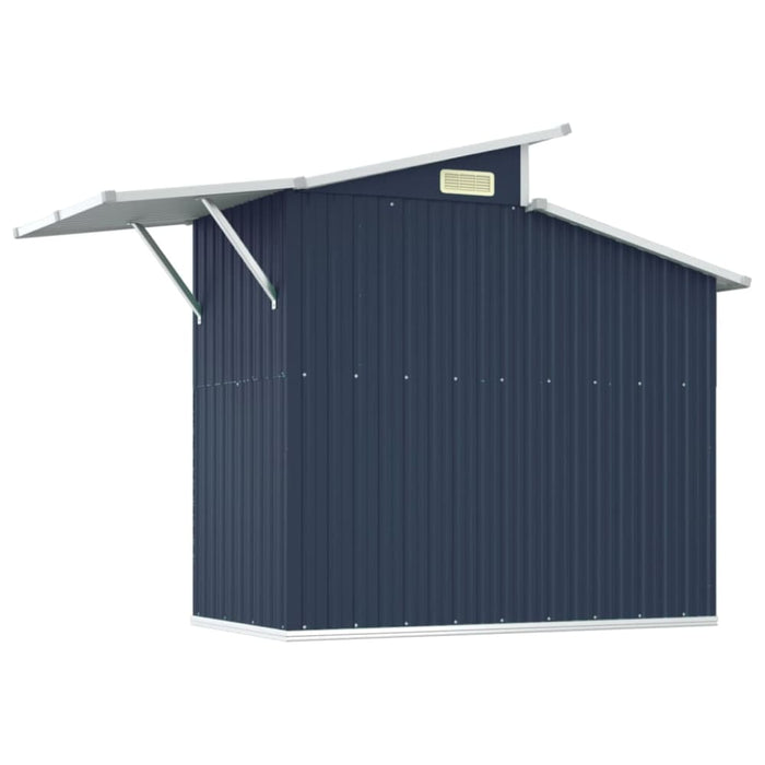 Garden Shed Anthracite 270x130x208.5 Cm Galvanised Steel
