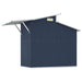 Garden Shed Anthracite 270x130x208.5 Cm Galvanised Steel