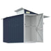 Garden Shed Anthracite 270x130x208.5 Cm Galvanised Steel
