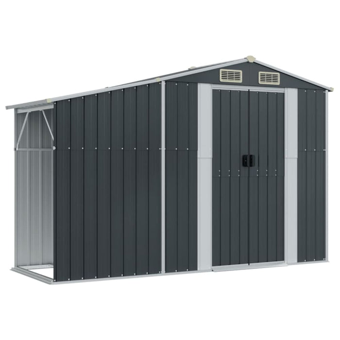 Garden Shed Anthracite 277x192.5x179 Cm Galvanised Steel