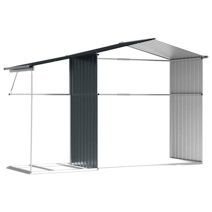 Garden Shed Anthracite 277x192.5x179 Cm Galvanised Steel