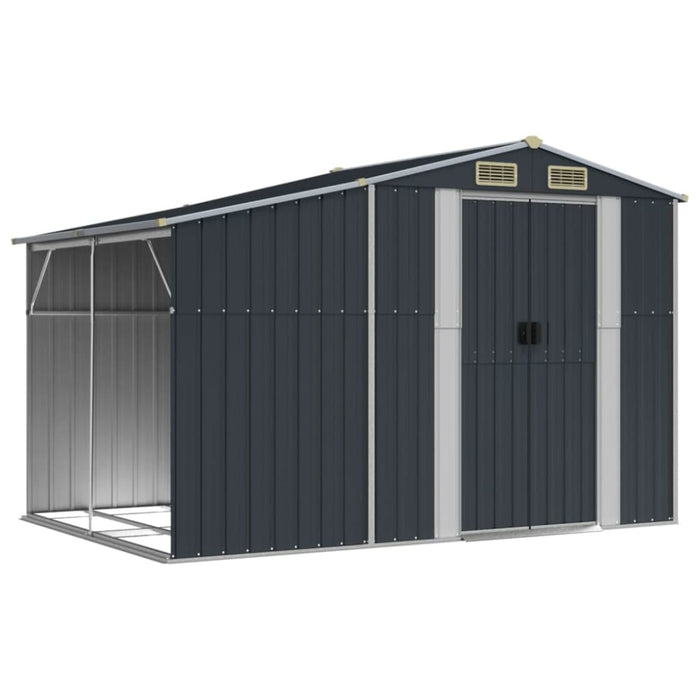 Garden Shed Anthracite 277x192.5x179 Cm Galvanised Steel
