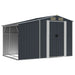 Garden Shed Anthracite 277x192.5x179 Cm Galvanised Steel