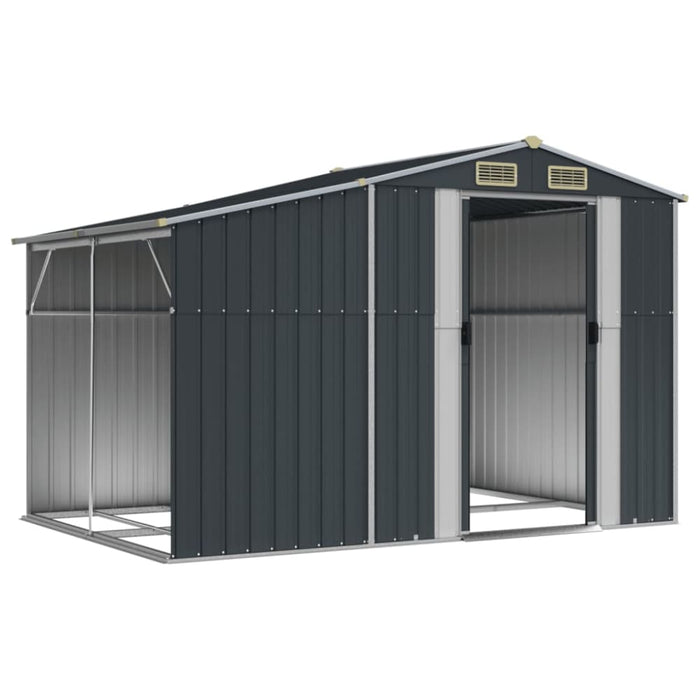 Garden Shed Anthracite 277x192.5x179 Cm Galvanised Steel