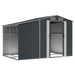Garden Shed Anthracite 277x192.5x179 Cm Galvanised Steel