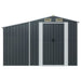 Garden Shed Anthracite 277x93x179 Cm Galvanised Steel Tlapon