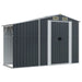 Garden Shed Anthracite 277x93x179 Cm Galvanised Steel Tlapon