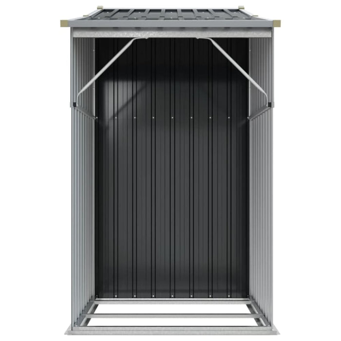 Garden Shed Anthracite 277x93x179 Cm Galvanised Steel Tlapon