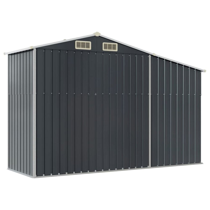 Garden Shed Anthracite 277x93x179 Cm Galvanised Steel Tlapon