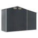 Garden Shed Anthracite 277x93x179 Cm Galvanised Steel Tlapon