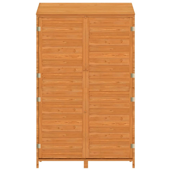 Garden Shed Brown 102x52x174.5 Cm Solid Wood Fir Opxokt