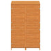Garden Shed Brown 102x52x174.5 Cm Solid Wood Fir Opxokt