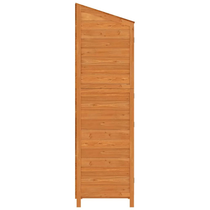 Garden Shed Brown 102x52x174.5 Cm Solid Wood Fir Opxokt