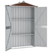 Garden Shed Brown 116x45x175 Cm Galvanised Steel Altba