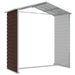 Garden Shed Brown 191x130x198 Cm Galvanised Steel Tonnxla