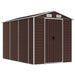 Garden Shed Brown 191x300x198 Cm Galvanised Steel Tonnxll