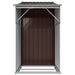 Garden Shed Brown 277x93x179 Cm Galvanised Steel Tlapxb