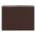 Garden Shed Dark Brown 192x274x223 Cm Galvanised Steel