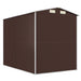 Garden Shed Dark Brown 192x274x223 Cm Galvanised Steel