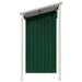 Garden Shed With Extended Roof Green 277x110.5x181 Cm Steel